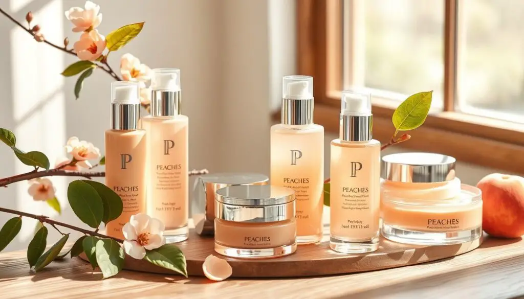 Peach Skincare Product Collection