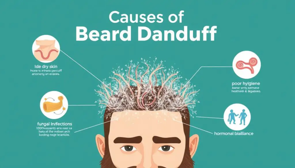 Beard Dandruff Causes Infographic