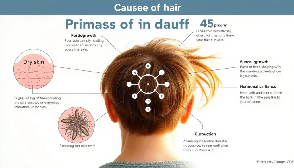 Dandruff Causes Infographic