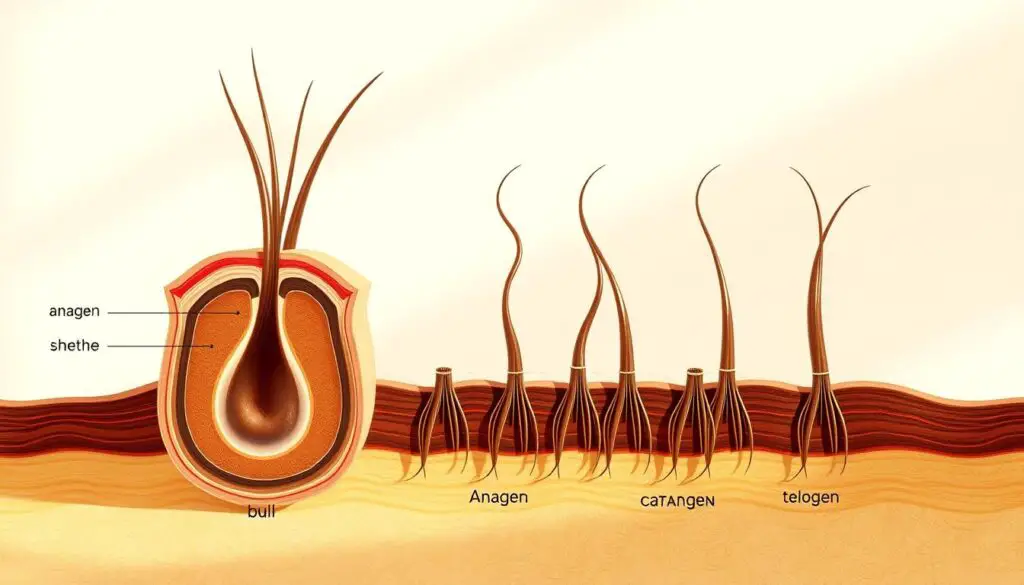 Hair Growth Cycle Illustration