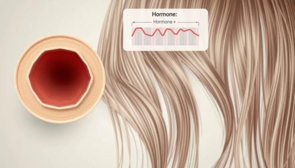 Hormonal Hair Loss Illustration