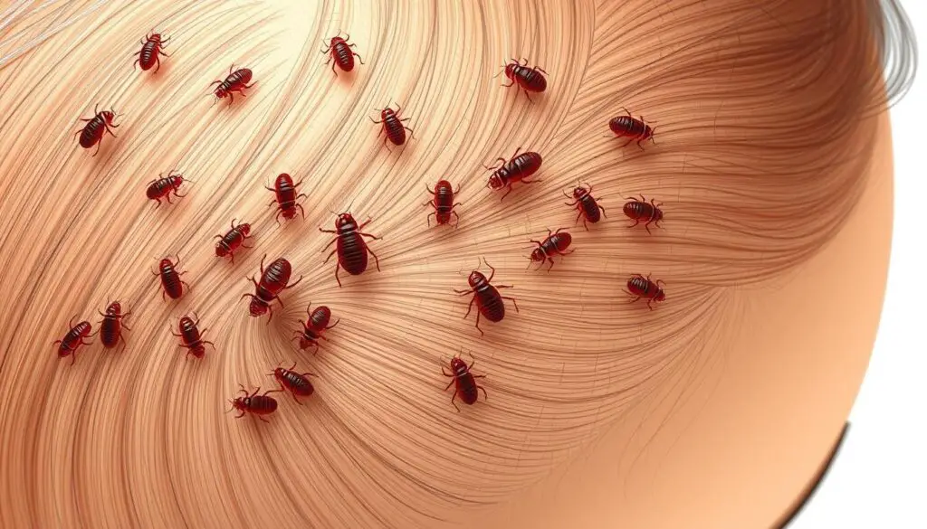 Lice Symptoms Illustration