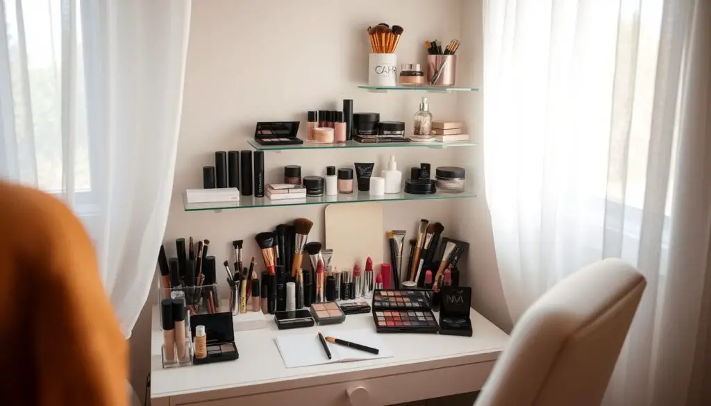 Small Space Makeup Organization